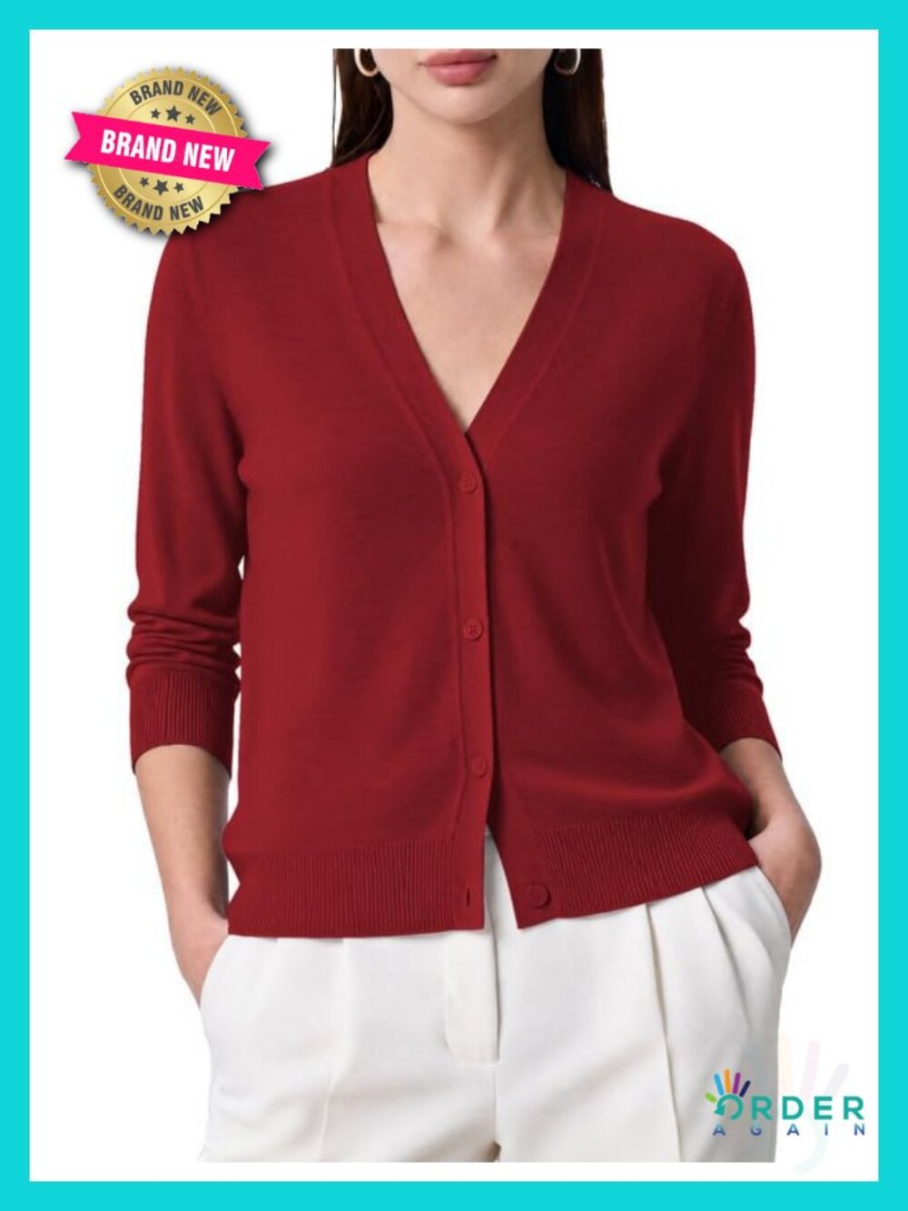 Lightweight Soft Knit Cardigan Sweater